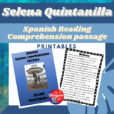 Selena Quintanilla - Spanish Biography Activity Printable 