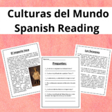 Spanish Reading Comprehension-Cultures of the World+Questi