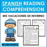 Spanish Reading Comprehension: EL INVIERNO (WINTER IN SPAN