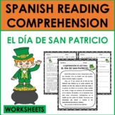 Spanish Reading Comprehension: El Día de San Patricio WORKSHEETS