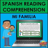 Spanish Reading Comprehension: Mi Familia (Family in Spani