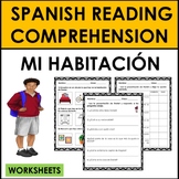 Spanish Reading Comprehension: Mi Habitación WORKSHEETS