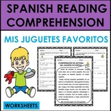 Spanish Reading Comprehension: Mis Juguetes Favoritos (Spa