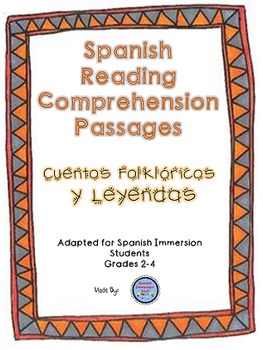 Preview of Spanish Reading Comprehension Packet {Cuentos Folkloricos y Leyendas}
