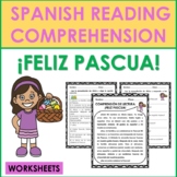 Spanish Reading Comprehension: Pascua (Spanish Easter) WORKSHEETS