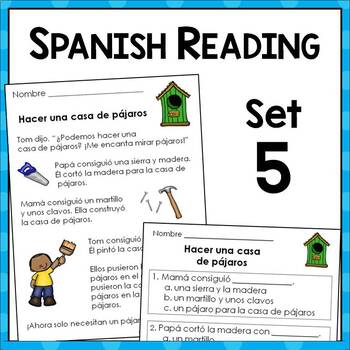 Preview of Spanish Distance Learning Reading Passages: Set Five {ESL En Español}