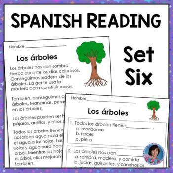 Preview of Distance Learning Spanish Reading Comprehension Passages: Set 6 En Español {ESL}