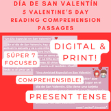 Spanish Reading Comprehension Passages | Valentine's Day |