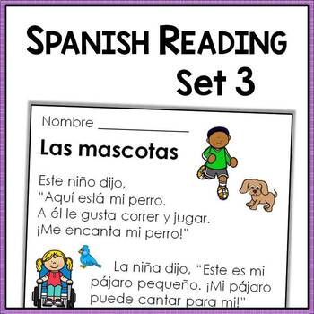 Preview of Distance Learning Reading Comprehension in Spanish: Set 3 {ESL En Español}