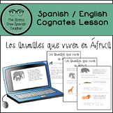 Spanish Reading Comprehension Practice- Cognates! Comprehe