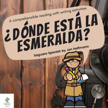 Preview of Spanish Reading Comprehension | Present Tense Story & Activities | A Mystery