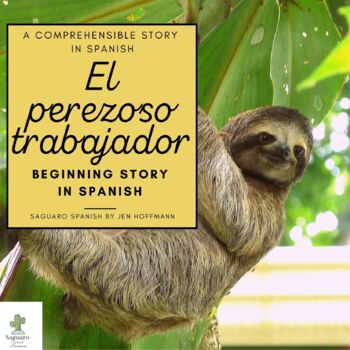 Preview of Spanish Reading Comprehension | Present Tense Story | El perezoso trabajador
