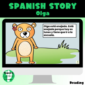Preview of Spanish Reading Comprehension | Present Tense Story | Olga 