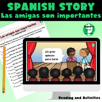 Preview of Spanish Reading Comprehension | Present Tense Story | Querer | Poder