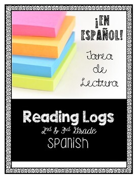 Preview of Spanish Reading Comprehension Reading Logs 2nd & 3rd Grade Fiction w/Google Docs