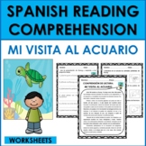 Spanish Reading Comprehension: SPANISH OCEAN/AQUARIUM ANIM