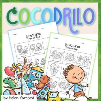 Preview of Spanish Reading Comprehension Story | Cocodrilo