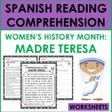 Spanish Reading Comprehension: Women's History Month (Madr