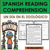 Spanish Reading Comprehension: ZOO ANIMALS/LOS ANIMALES DE