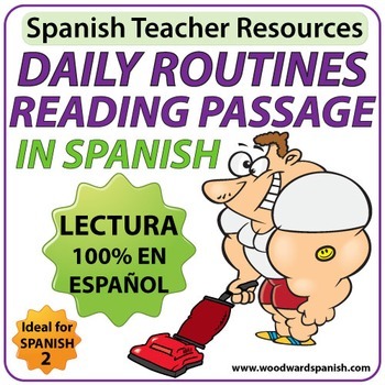 Preview of Spanish Reading - Daily Routines - Reflexive Verbs
