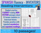 Spanish Reading Fluency Intervention- Inventors in US History