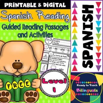 Preview of Spanish Reading - Guided Reading Passages - Level 1 FREE