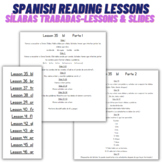 Spanish Reading Intervention Lessons 35-46 sílabas trabadas