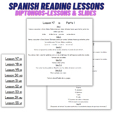 Spanish Reading Intervention Lessons 47-55 diptongos