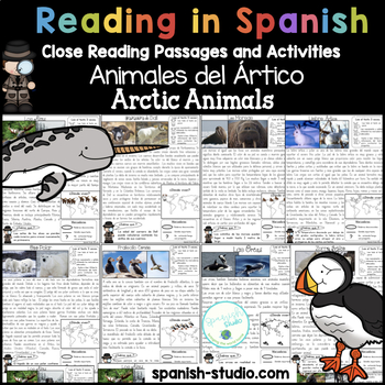 Preview of Spanish Reading Passages: Arctic Animals