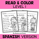 Spanish Reading Passage Coloring Sheets