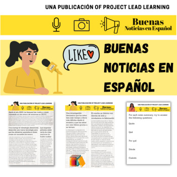 Preview of Spanish Newspaper Issue 3 - Authentic Comprehensible Input: Reading and Writing