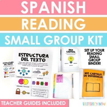 Preview of Spanish Reading Small Group Binder Kit