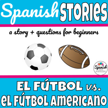 Preview of Spanish Reading Soccer and Football (¿Fútbol o fútbol americano?)