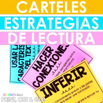 Preview of Spanish Reading Strategies POSTERS! 8.5 x 11"! 8 Strategies!