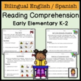 Reading Comprehension Kindergarten Bilingual English and Spanish