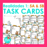 Realidades Auténtico 1 Chapters 5A and 5B Task Cards | Spa