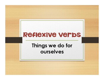 Preview of Spanish Reflexive Verb Notes With Video