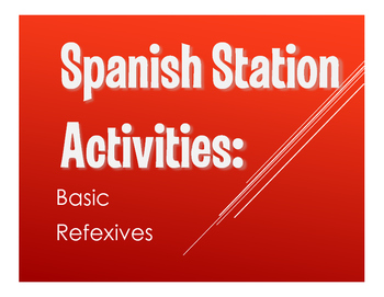 Preview of Spanish Reflexive Verb Stations