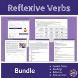 Spanish Reflexive Verbs BUNDLE: Notes, Activities, Assessm