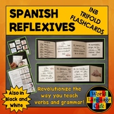 Spanish Reflexive Verbs Interactive Notebook Trifold Flashcards