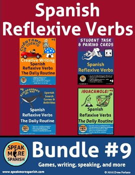 Preview of Daily Routine Spanish Reflexive Verbs Bundle. Verbos Reflexivos en Español