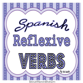 Preview of Spanish Reflexive Verbs PICTURE Notes Powerpoint BUNDLE