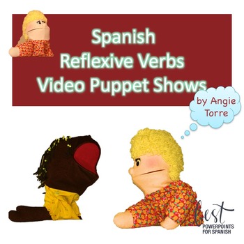 Preview of Spanish Reflexive Verbs Video Puppet Shows