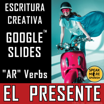 Preview of Spanish Regular Present Tense AR Verbs | DIGITAL Games and Writing Activities