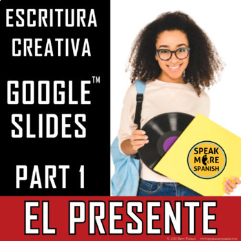 Preview of Spanish Regular Present Tense Verbs PART 1 Google(TM) Slides Digital Activities