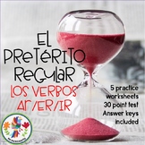 Spanish Regular Preterite Practice and Test