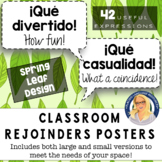 Spanish Rejoinders Posters (SPRING LEAF Design) - 40 high-