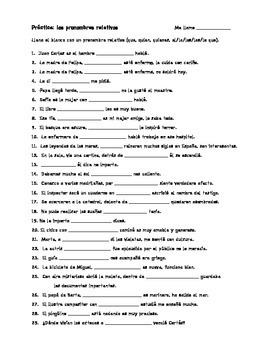 Spanish DO Pronoun Practice worksheet