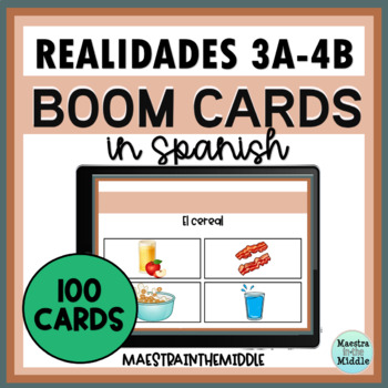 Preview of Spanish Review Realidades 3A-4B BOOM Cards
