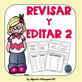 Preview of Spanish Revise and Edit Task Cards-REVISAR Y EDITAR SET 2